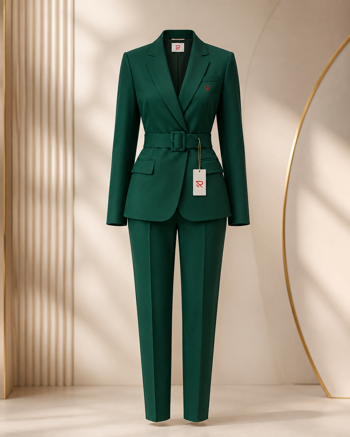 Red Fashion prestige women suit